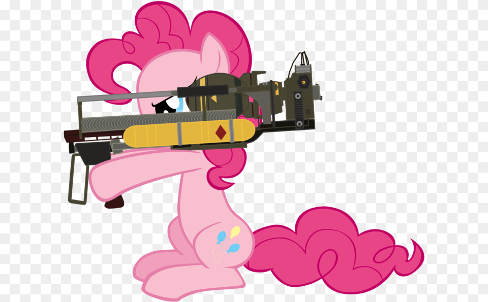 Fallout Clipart Nuke Pinkie Pie Con Armas, Art, Graphics, Cartoon, Bulldozer Png Image