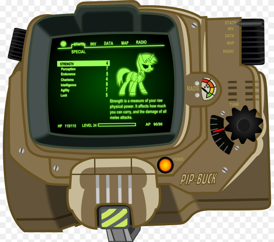 Fallout Equestria Weapons And Pip Boy Fallout Equestria Pip Boy, Computer Hardware, Electronics, Screen, Hardware Free Png