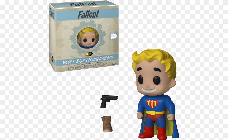 Fallout Figure Vault Boy Toughness Funko 5 Star Fallout 4 Luck Vault Boy, Firearm, Gun, Handgun, Weapon Png