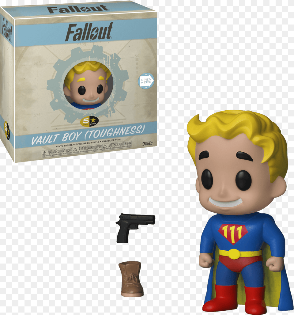 Fallout Figure Vault Boy Toughness Funko 5 Star Series 2 Vault Boy Funko Pyromaniac, Weapon, Handgun, Gun, Firearm Free Transparent Png