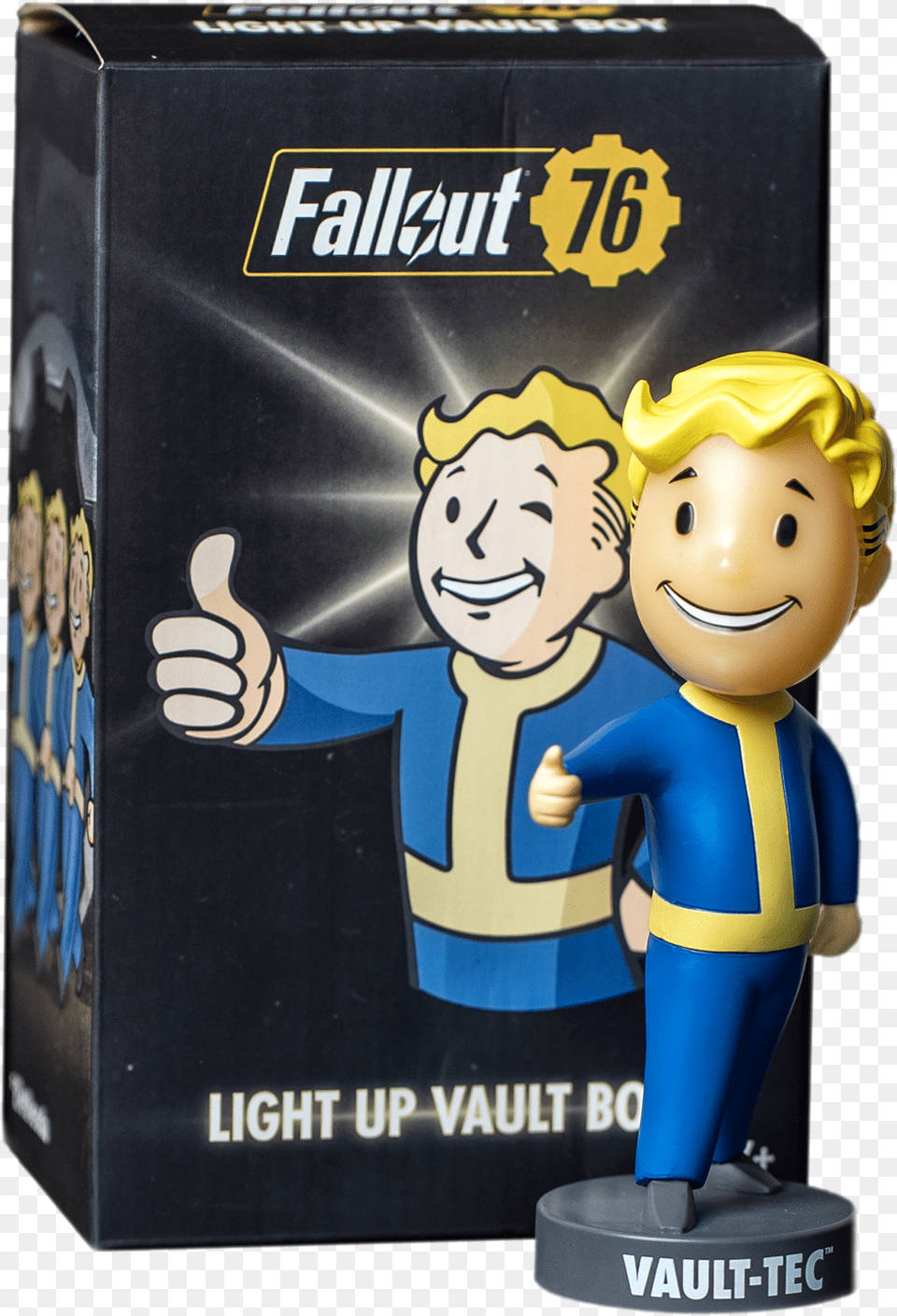 Fallout Lamp Light Up Vault Boy Fallout Lamp Light Up Vault Boy, Figurine, Face, Head, Person Png Image