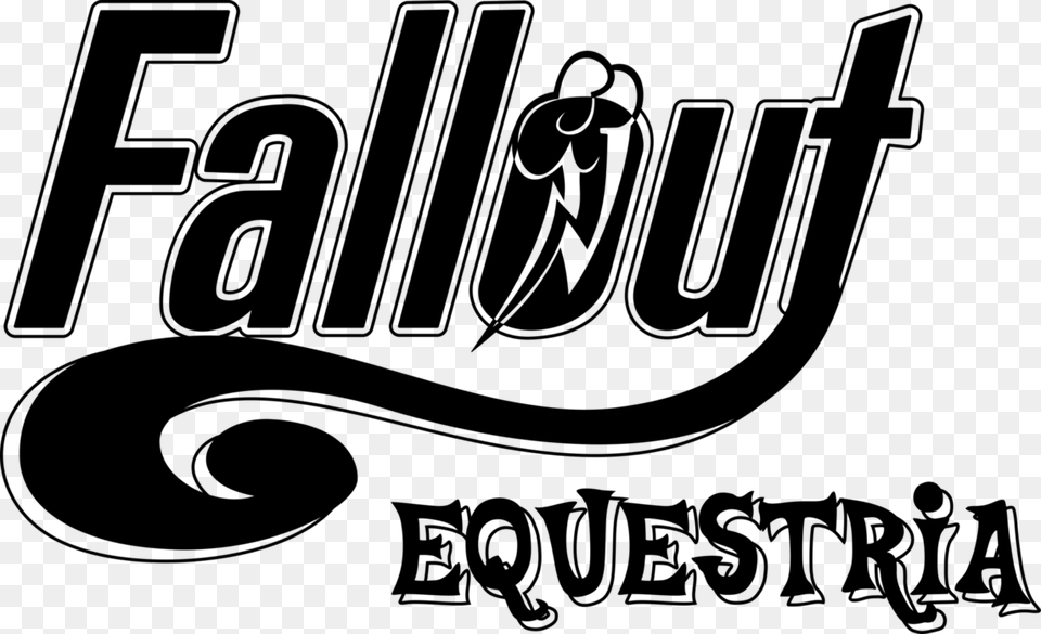 Fallout Logo Transparent Fallout Equestria Logo, Gray Free Png Download