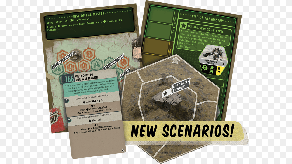 Fallout New California Board Game Scenarios, Advertisement, Poster, Person Free Png Download
