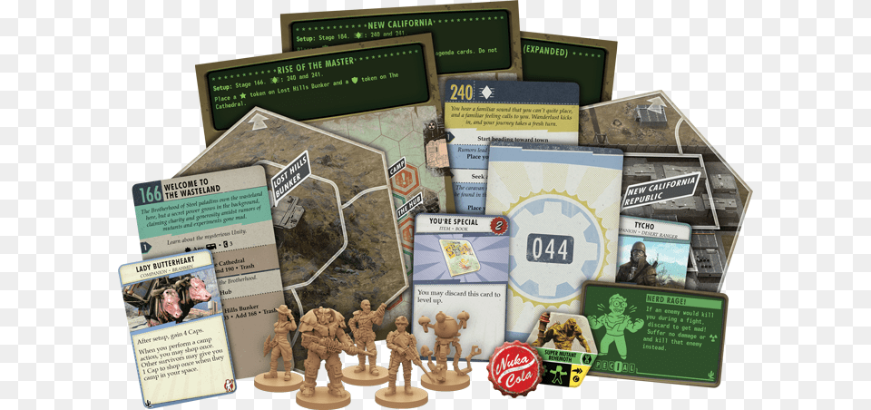 Fallout New California Cards Fallout New California Ffg, Advertisement, Poster, Person, Animal Free Transparent Png