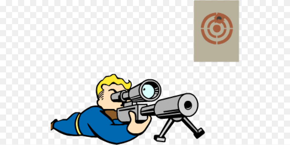Fallout New Vegas Clipart Fallout 4 Sniper Perk, Firearm, Gun, Person, Rifle Png