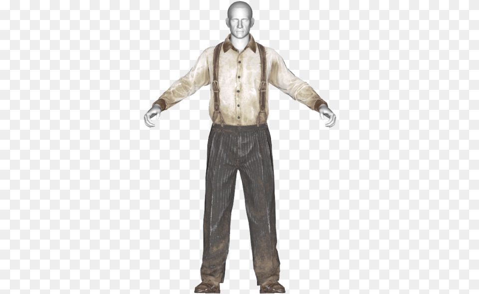 Fallout New Vegas Suspenders, Accessories, Person, Man, Male Png