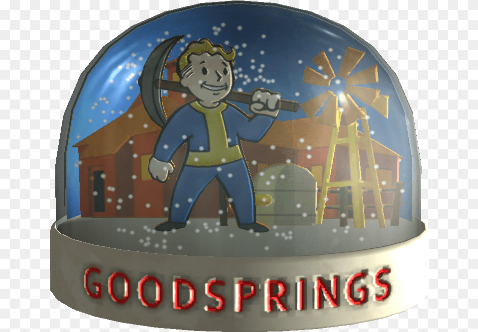 Fallout Nv Goodsprings Snow Globe, Helmet, Person, Face, Head Free Transparent Png