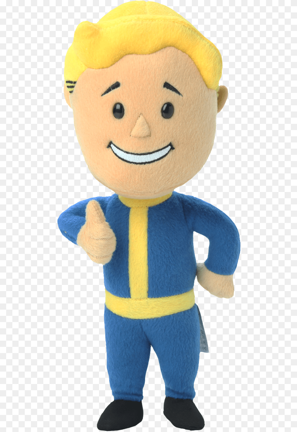 Fallout Plush Vault Boy Thumbs Up 30cm Stuffed Toy, Face, Head, Person Free Png Download