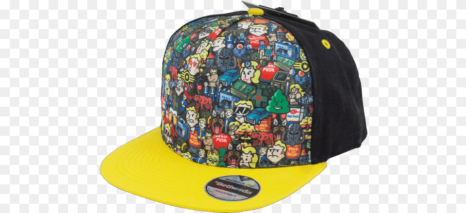 Fallout Snapback Emoji Fallout Emoji Cap, Baseball Cap, Clothing, Hat Free Png Download