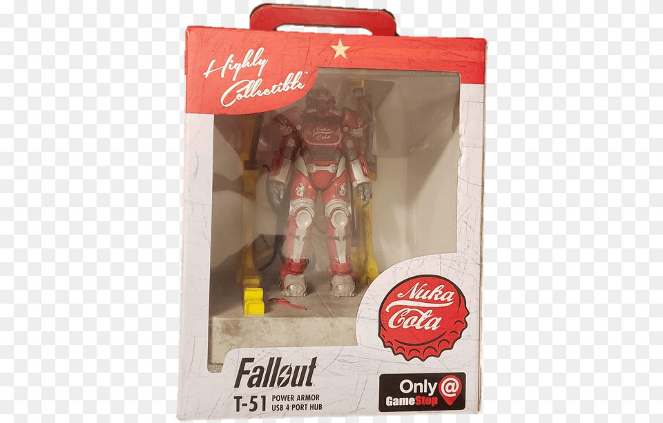 Fallout T 51 Nuka Cola 4 Port Usb Charger Fallout, Person, Robot Free Png Download