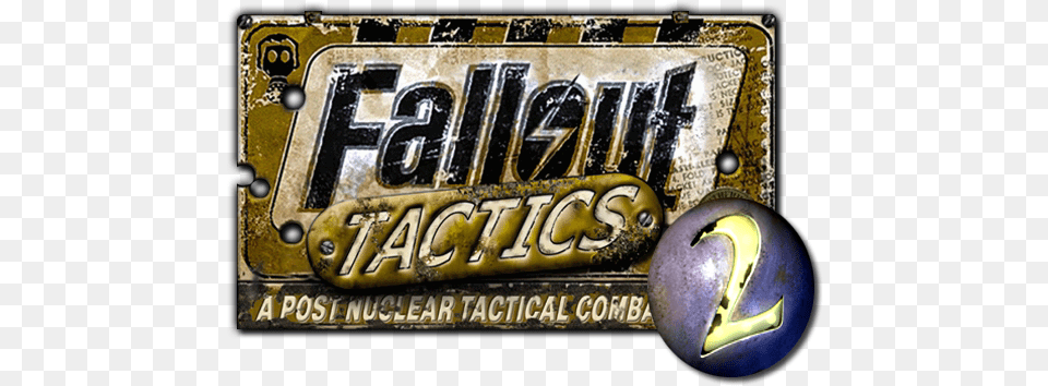 Fallout Tactics 2 Current Logo Image Fallout Tactics Logo, License Plate, Transportation, Vehicle Free Transparent Png