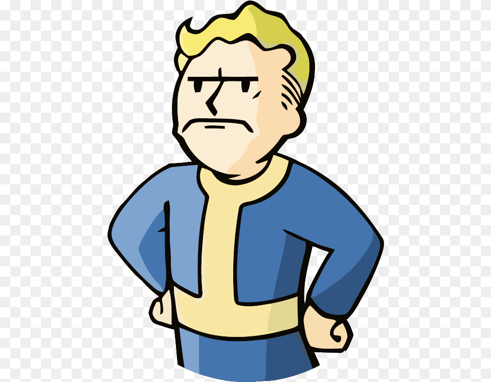 Fallout Vault Boy Angry, Baby, Person, Face, Head Free Png