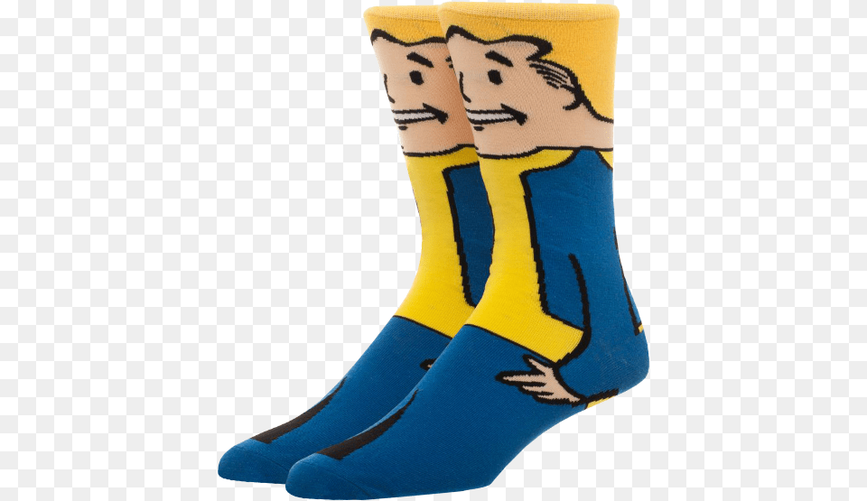 Fallout Vault Boy Socks Illustration, Clothing, Hosiery, Sock, Person Free Png