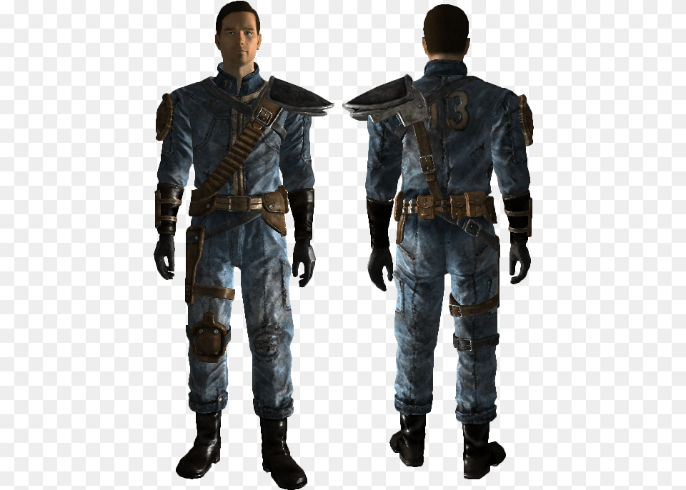 Fallout Vault Dweller Armor, Clothing, Pants, Adult, Male Png