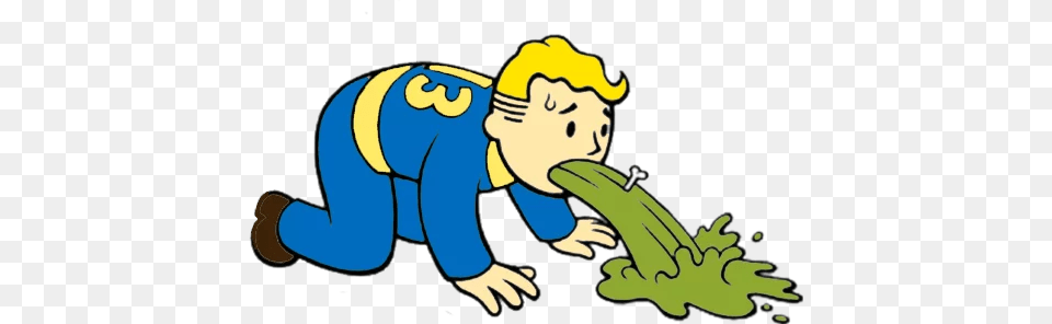 Fallout Vaultboy Vault Boy Cartoon Vomiting, Face, Head, Person, Baby Png Image