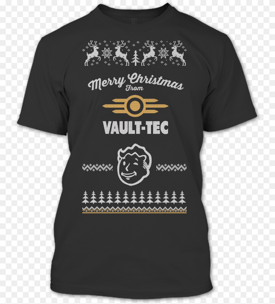 Fallout Video Game T Shirt Merry Christmas Vault Tec T Shirt Versace T Shirt 2020, Clothing, T-shirt Free Png Download