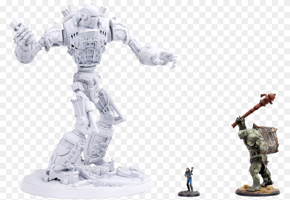 Fallout Wasteland Warfare Liberty Prime, Figurine, Robot, Person, Baby Free Png Download