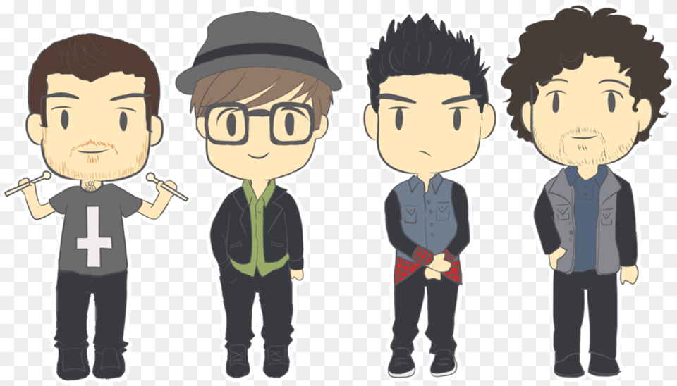 Falloutboy Sticker Chibi Fob, People, Baby, Person, Comics Free Transparent Png