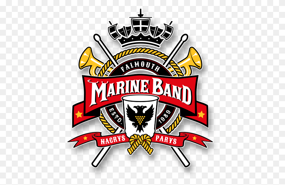 Falmouth Marine Band Falmouth Marching Carnival Cornwall, Emblem, Symbol, Logo Png Image