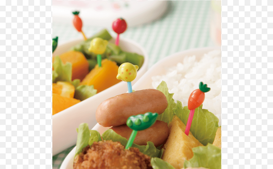 False Cute Vegetable Food Picks 10 Pieces, Lunch, Meal, Burger Free Transparent Png