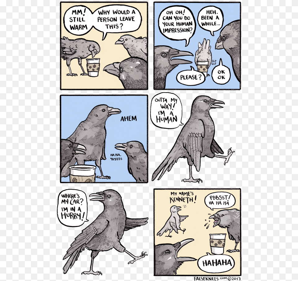 False Knees Crow Comic, Book, Comics, Publication, Animal Free Png