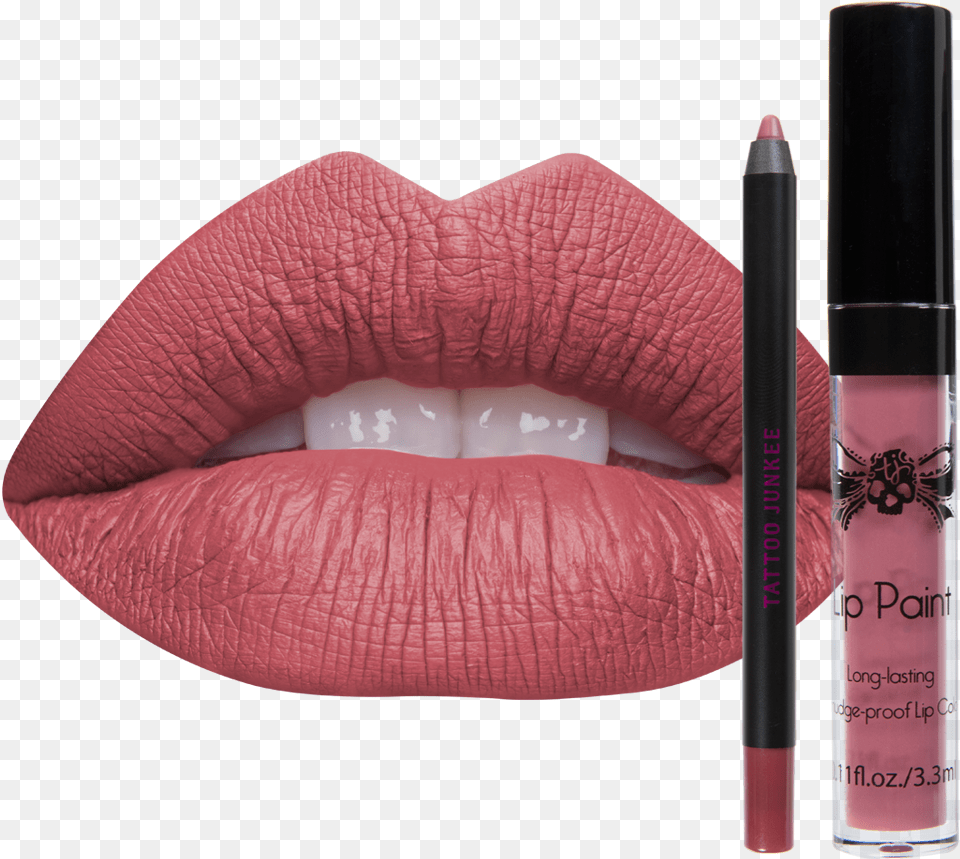 False Picture Of Crave Matte Lip Color Liner Lip Gloss, Cosmetics, Lipstick, Body Part, Mouth Png