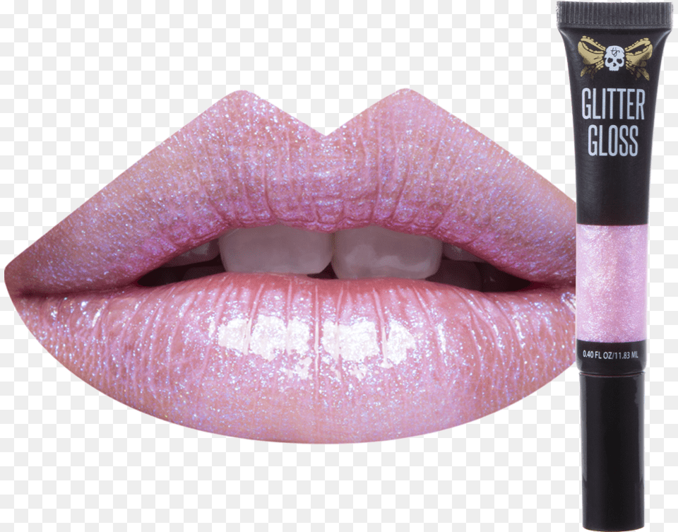 False Picture Of Illusion Glitter Lip Gloss Lip Gloss, Body Part, Mouth, Person, Cosmetics Png Image