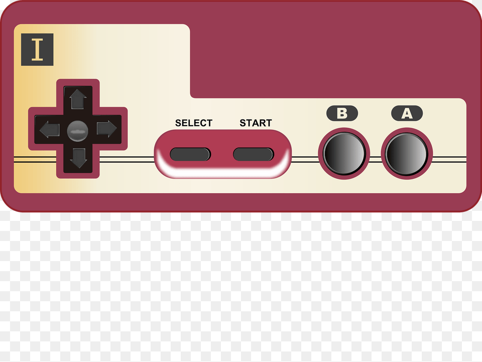 Famicom Controller Game Clipart, Electronics, First Aid Free Png Download