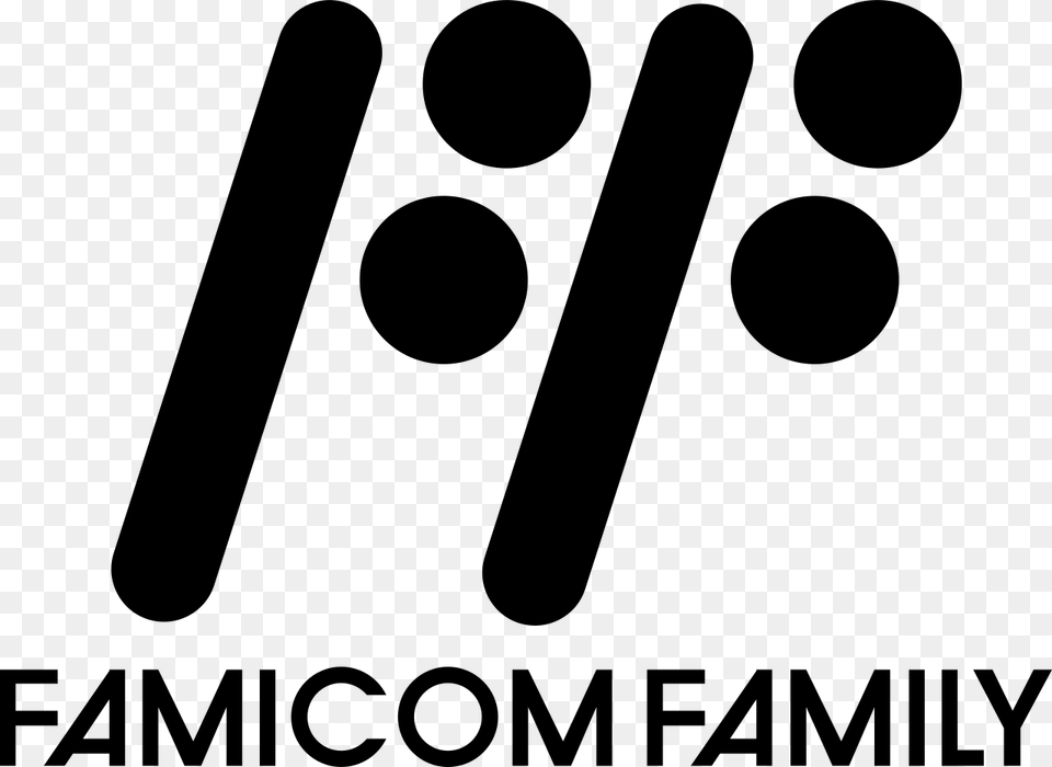 Famicom Logo, Gray Png