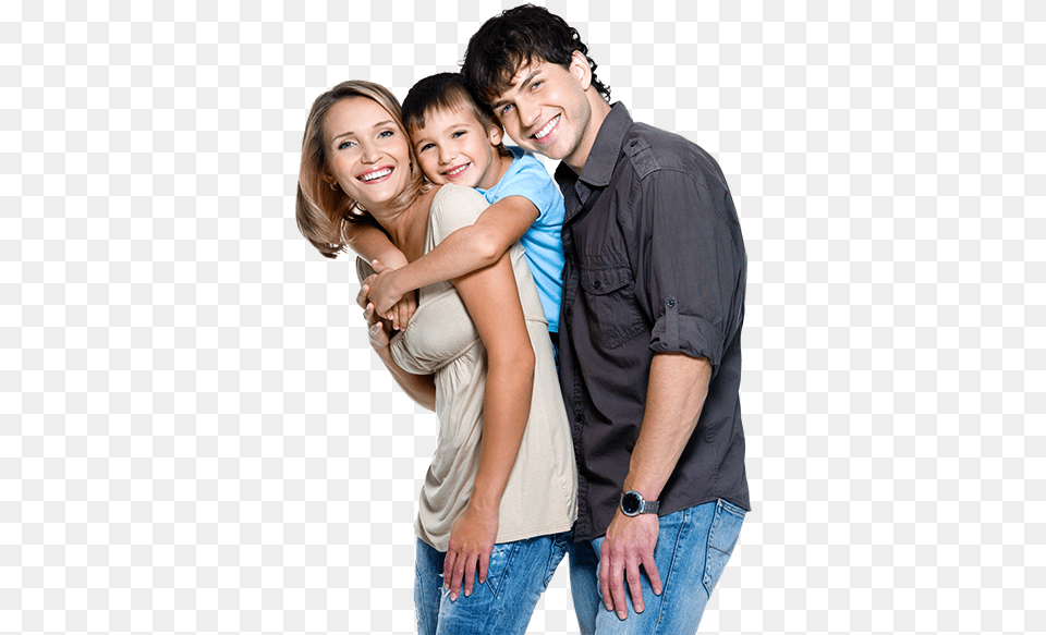 Familia Familia Feliz Fundo Branco, Clothing, Person, People, Pants Png