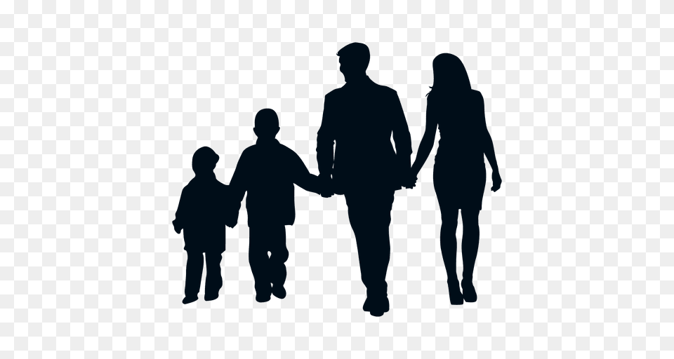 Familia Silhueta, Silhouette, Adult, Body Part, Person Free Png Download