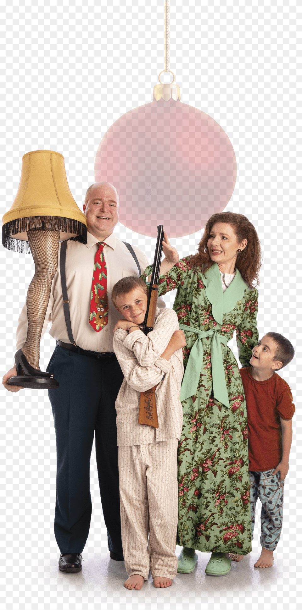 Family, Lamp, Table Lamp, Clothing, Dress Free Png Download