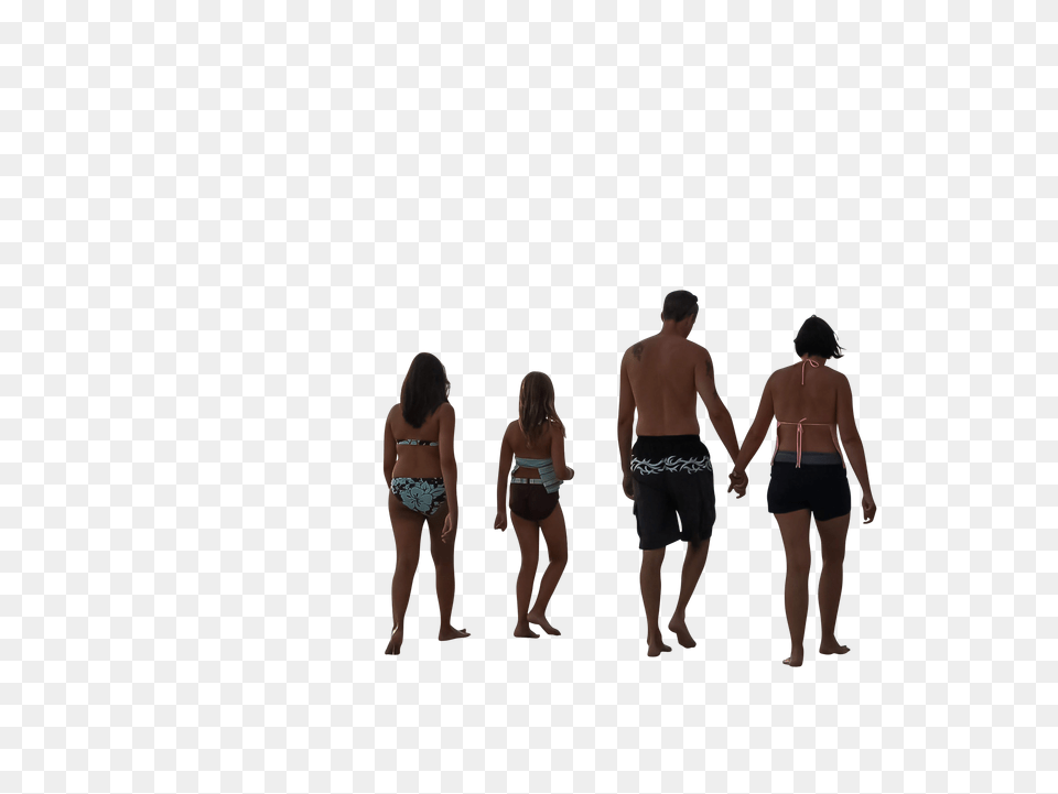 Family Clip, Back, Swimwear, Body Part, Clothing Free Png