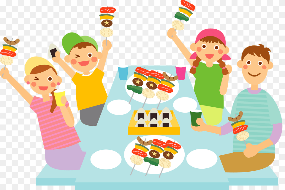 Family Barbecue Picnic Clipart, Person, People, Meal, Lunch Free Png Download