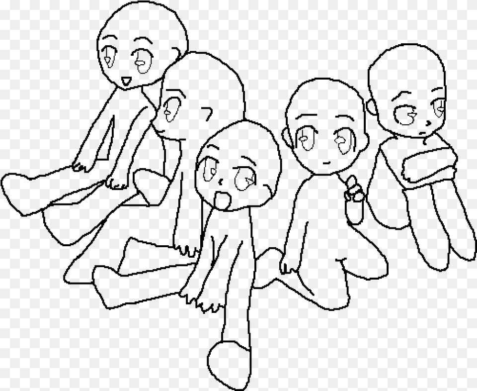 Family Base Base Drawing 4 Group, Gray Free Transparent Png