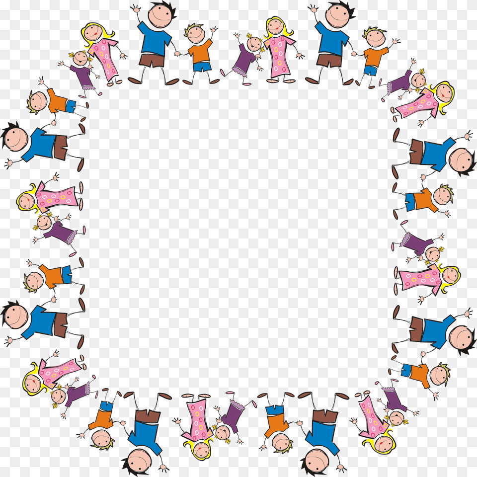 Family Border Clip Art, Purple, Collage, People, Person Free Png Download