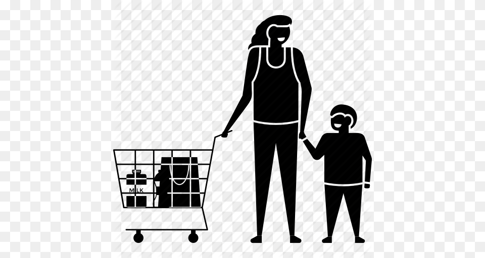 Family Buying Family Shopping Mother And Son Buying Mother, Person, Walking Png Image