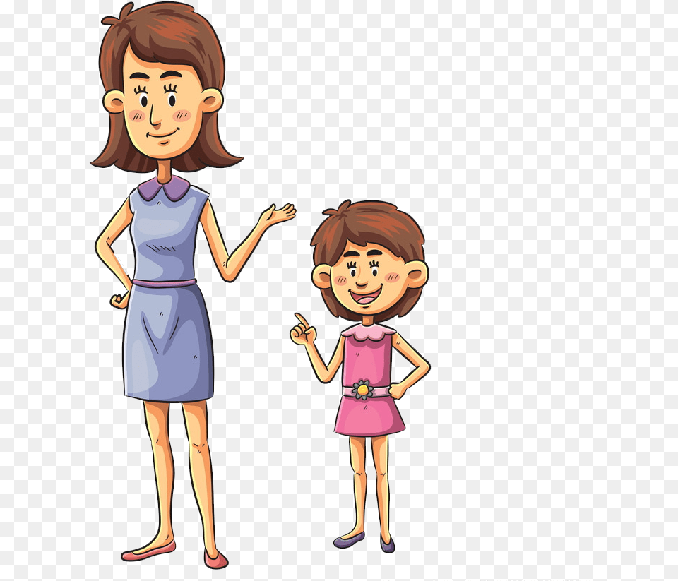 Family Cartoon Royalty Illustration Family Character Vector, Child, Person, Girl, Female Png Image