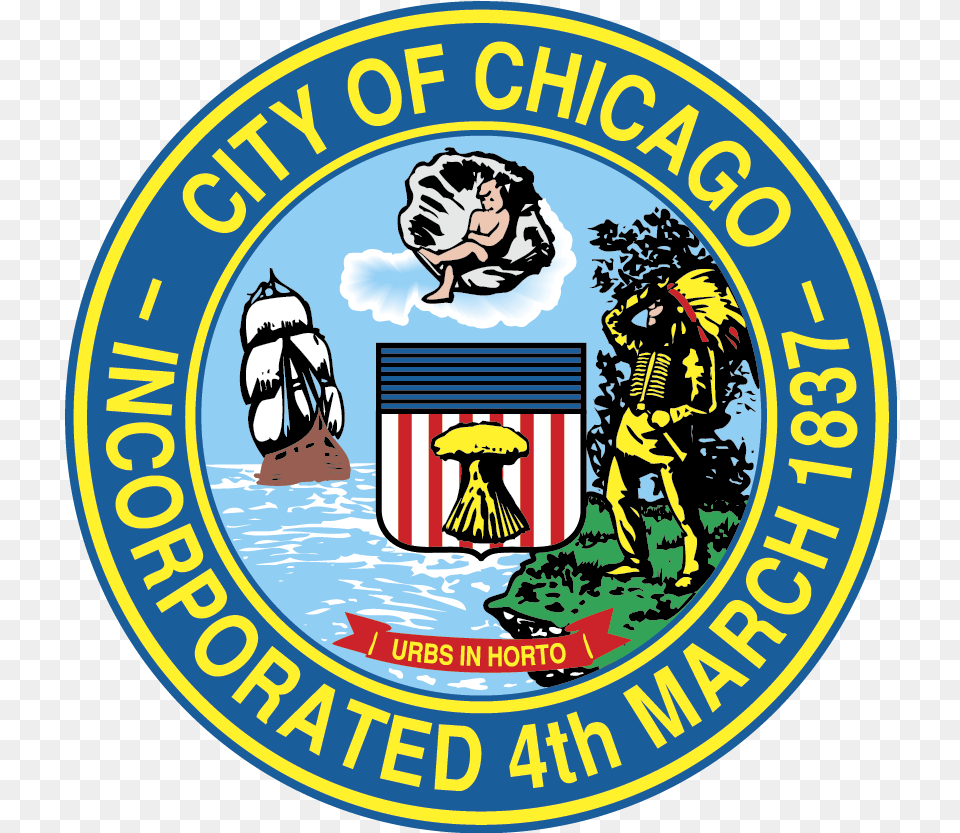 Family Case Management City Of Chicago Water Department, Badge, Emblem, Logo, Symbol Free Png Download