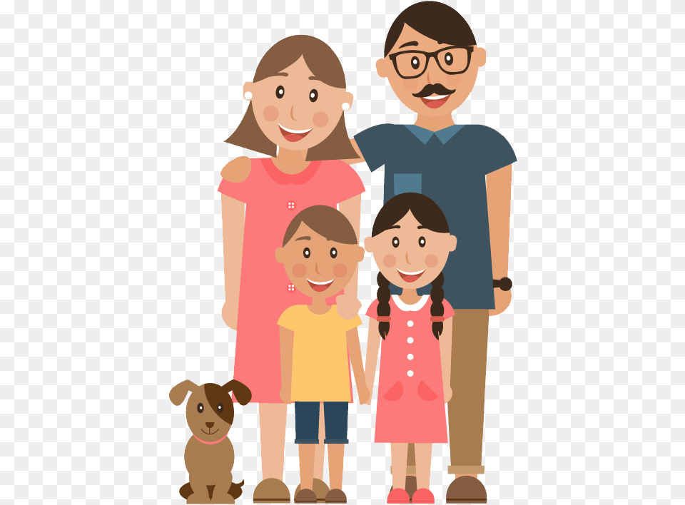 Family Child Parent Illustration Family Character Image, Baby, Person, People, Face Free Png