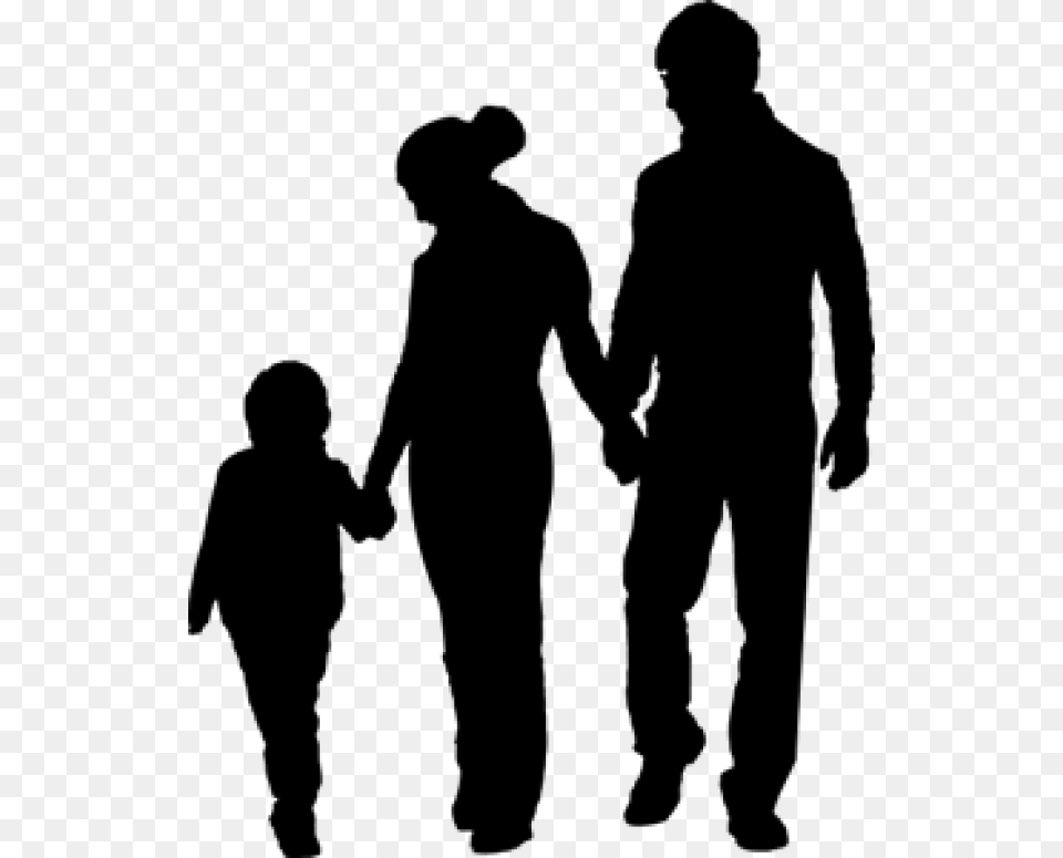Family Child Silhouette Clip Art Parents Silhouette, Nature, Night, Outdoors Free Png