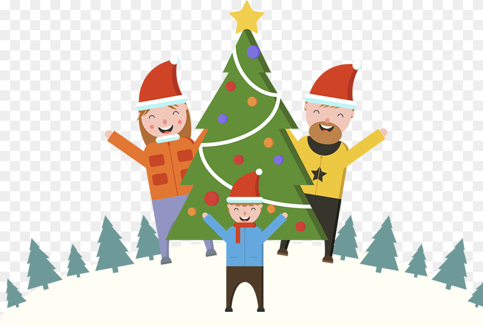 Family Christmas Tree, Baby, Person, Face, Head Free Png