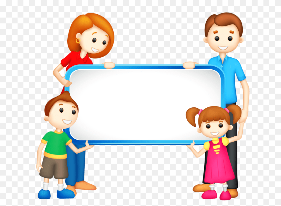 Family Clip Art, White Board, Baby, Person, Face Free Png Download