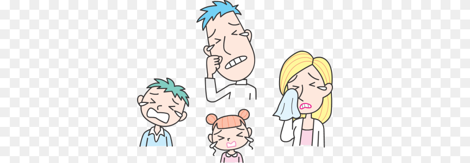 Family Clip Art Family Crying Together Cartoon, Book, Comics, Publication, Baby Free Transparent Png