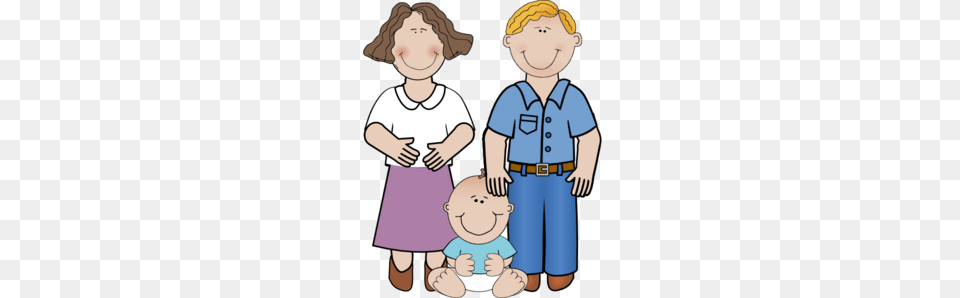 Family Clip Art Transparent, Baby, Person, Face, Head Free Png