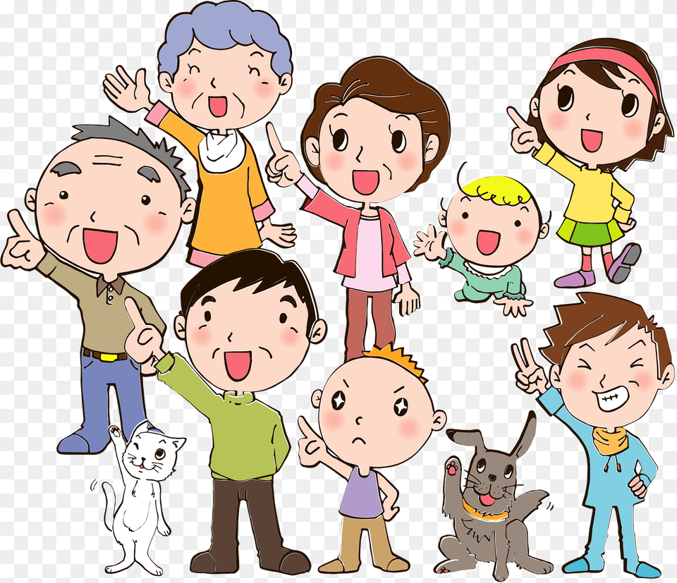 Family Clipart, Baby, Person, Publication, Book Png Image