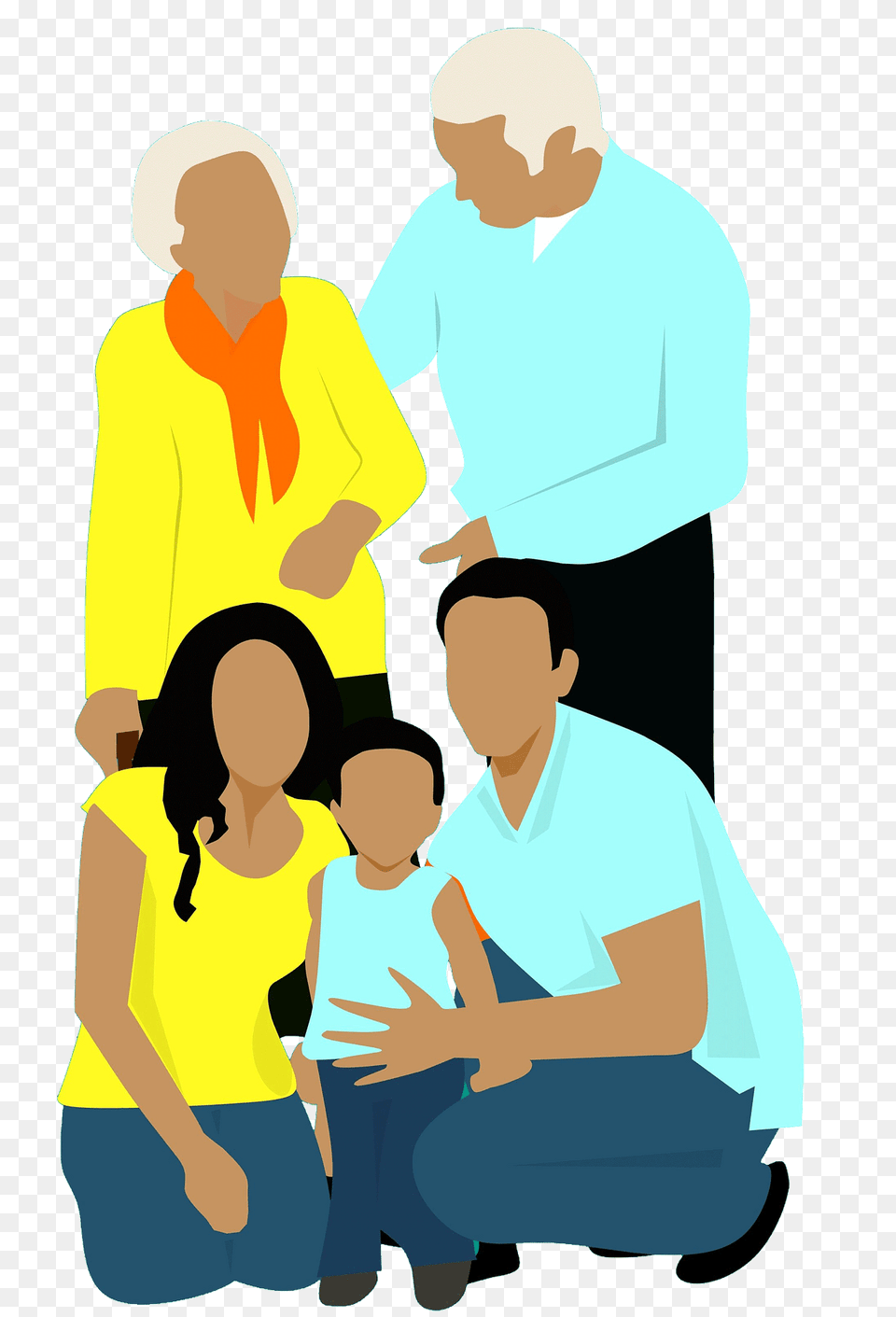 Family Clipart, Person, People, Clothing, Pants Png Image