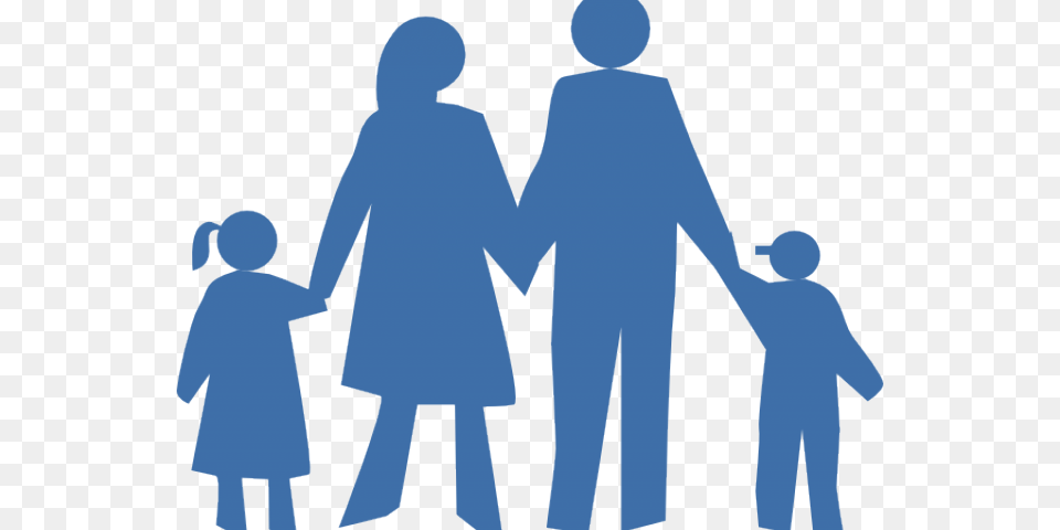 Family Clipart Silhouette Clipart Family Silhouette, Person, People, Clothing, Coat Png Image