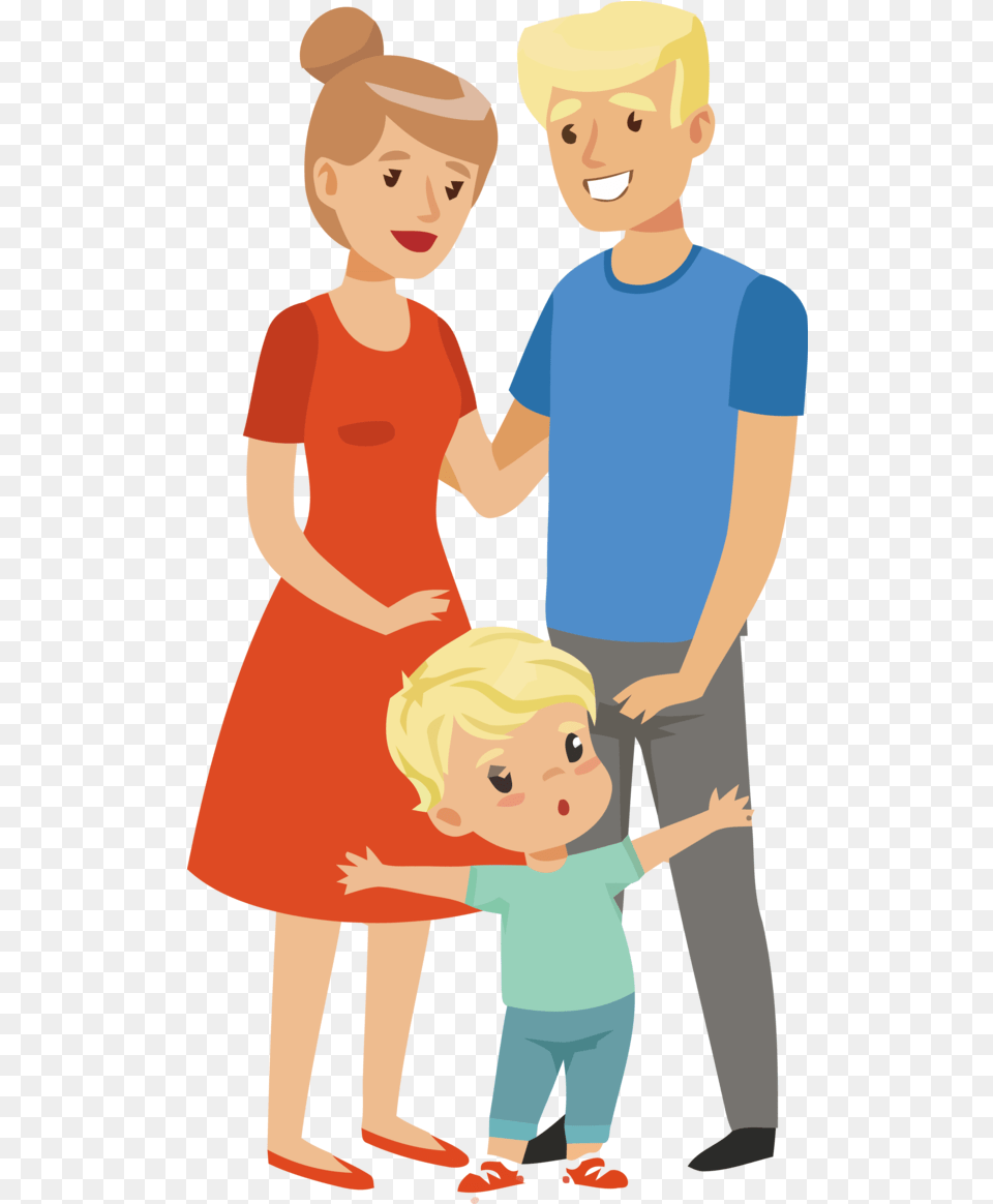 Family Day People Cartoon Child For Happy Parents With Little Boy Clipart, Person, Male, Head, Photography Free Png