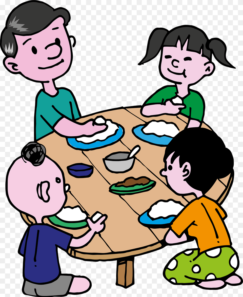 Family Dinner Clipart, Baby, Person, Face, Head Png Image